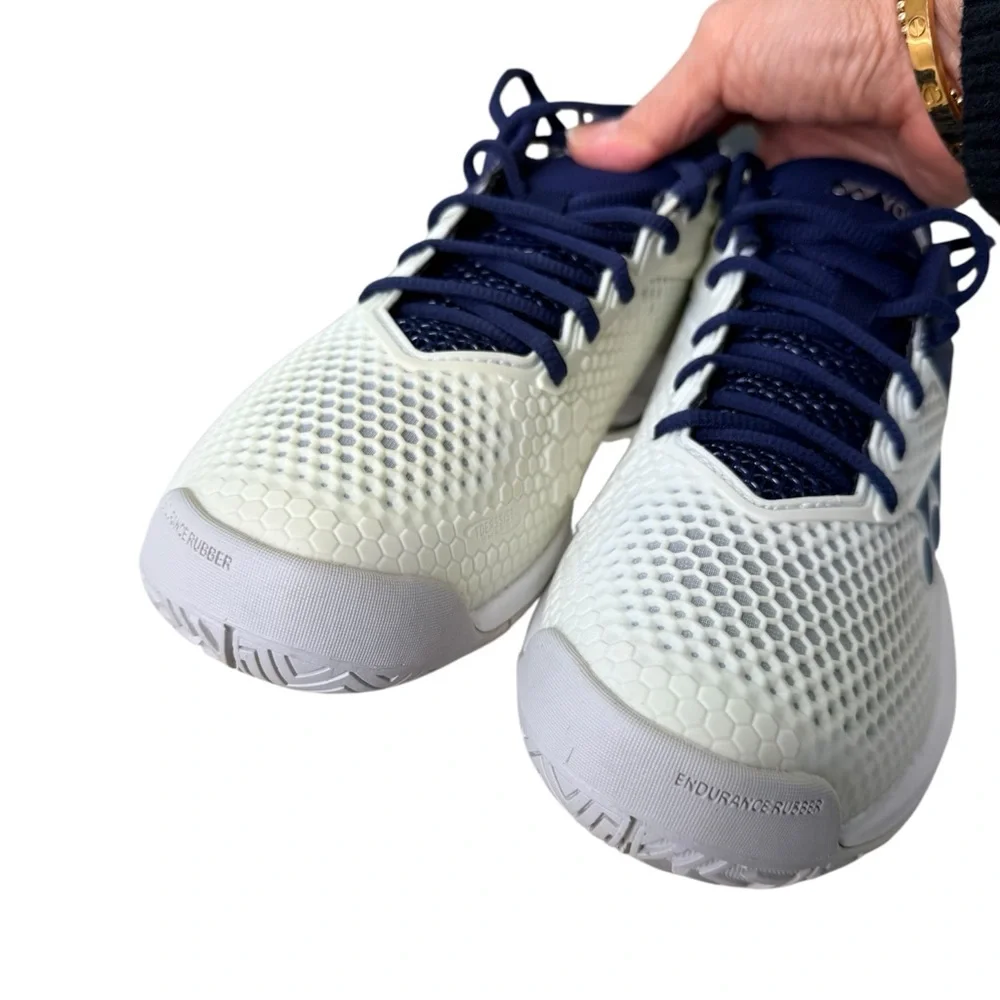 Yonex Power Cushion Eclipsion2 white and navy size W 9.5 or M 8 - Picture 9 of 10